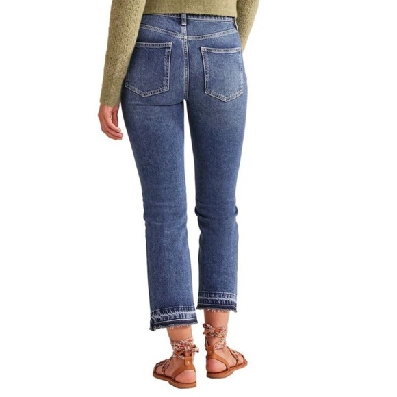 BODEN Baby Kick Cropped Jeans Vintage Wash Raw Hem - Picture 2 of 15